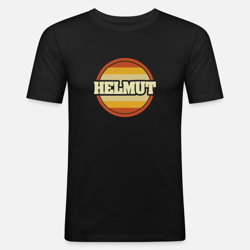 Helmut - Männer Slim Fit T-Shirt - Schwarz