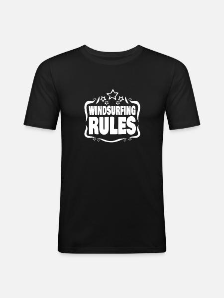 Gift for Windsurfing - Men's Slim Fit T-Shirt - black
