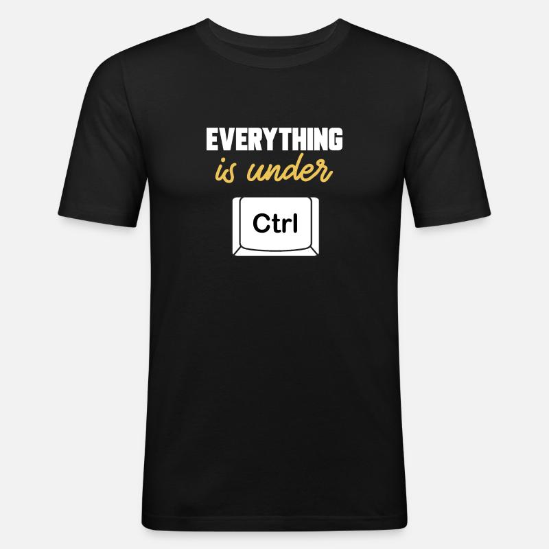 Cybersecurity Hacker IT-Sicherheit - Männer Slim Fit T-Shirt - Schwarz