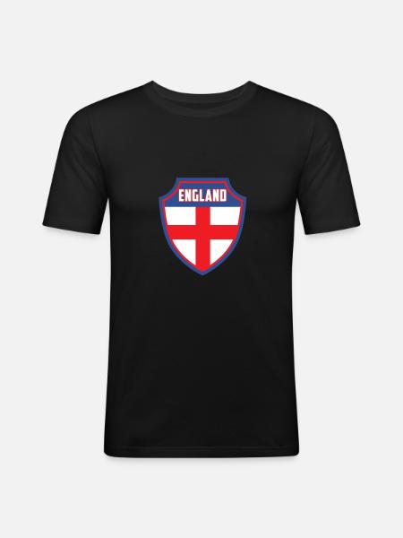 England - Men's Slim Fit T-Shirt - black