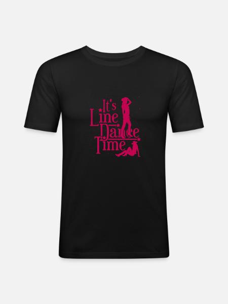 Line dance - Men's Slim Fit T-Shirt - black