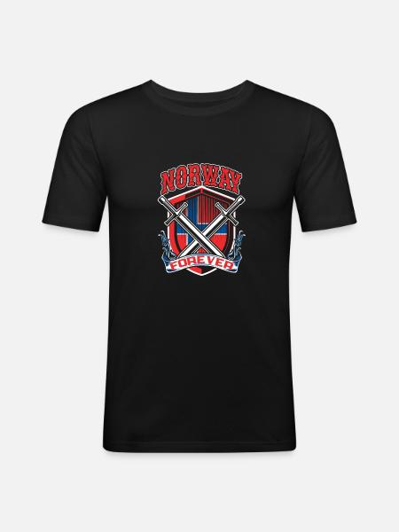 Norway - Men's Slim Fit T-Shirt - black
