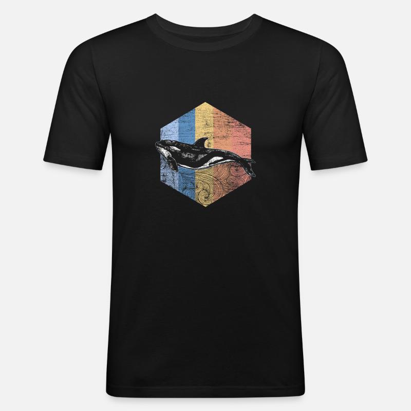 Orca - Männer Slim Fit T-Shirt - Schwarz