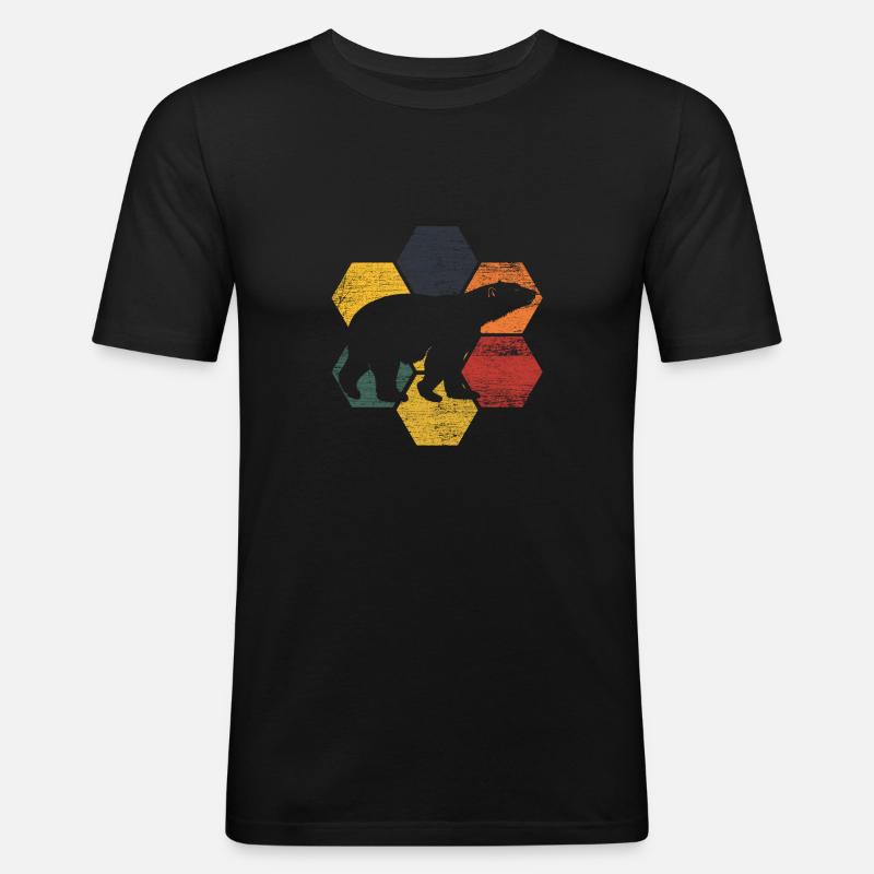 Eisbär - Männer Slim Fit T-Shirt - Schwarz