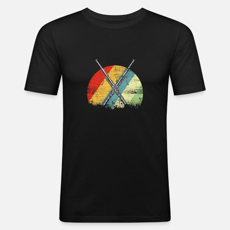 Fagott - Männer Slim Fit T-Shirt - Schwarz