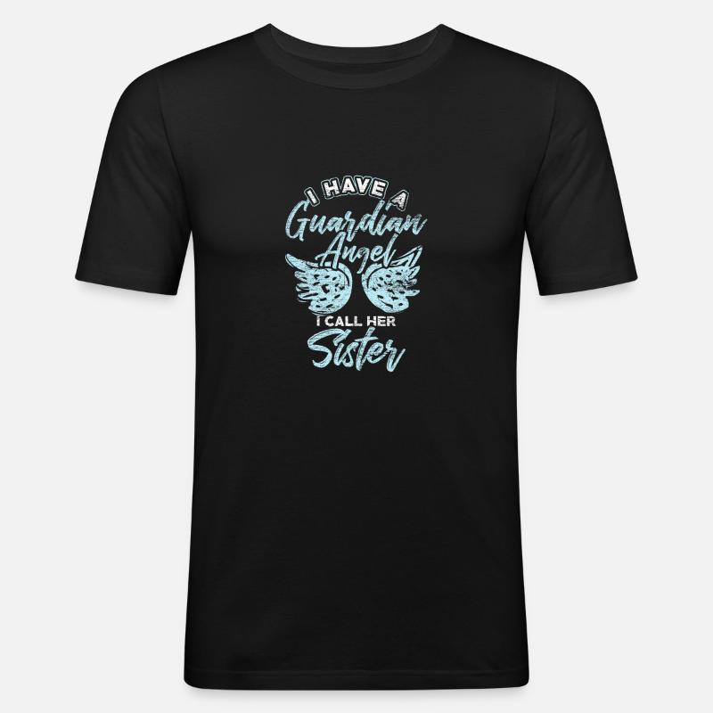 Sister protector - Men's Slim Fit T-Shirt - black