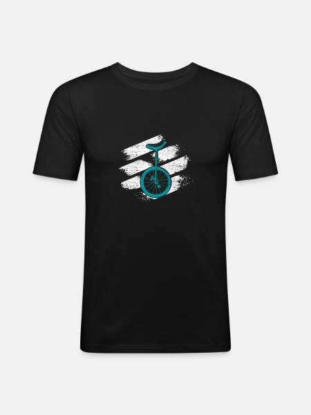 Unicycle - Men's Slim Fit T-Shirt - black