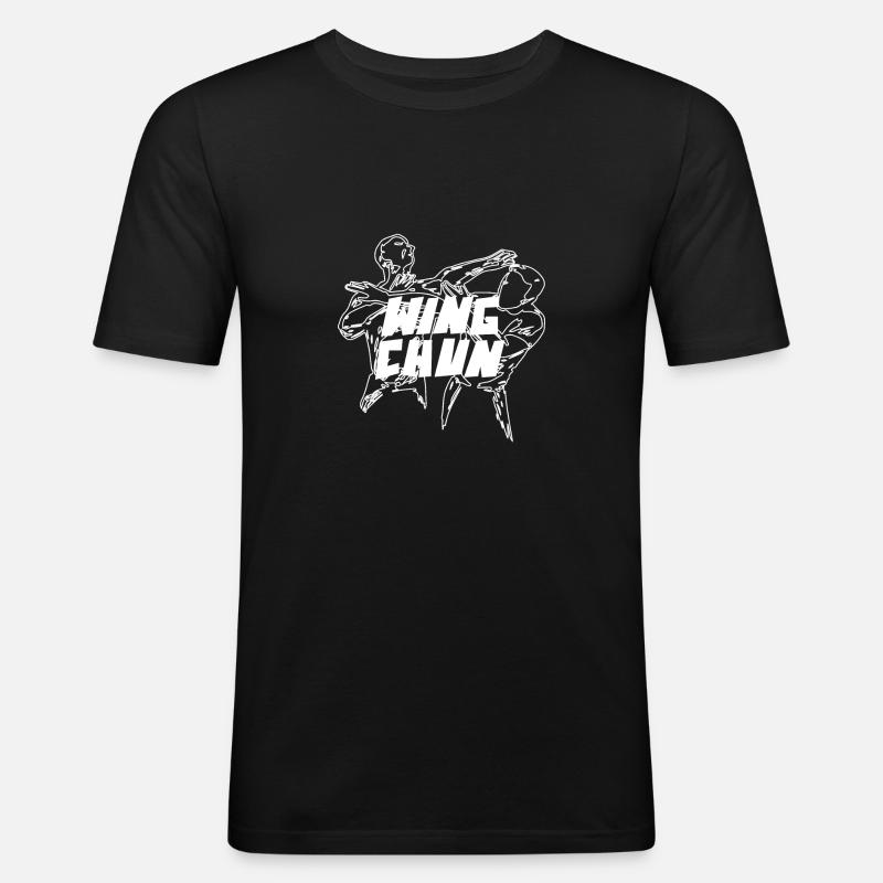Wing Chun WingTsun - Männer Slim Fit T-Shirt - Schwarz