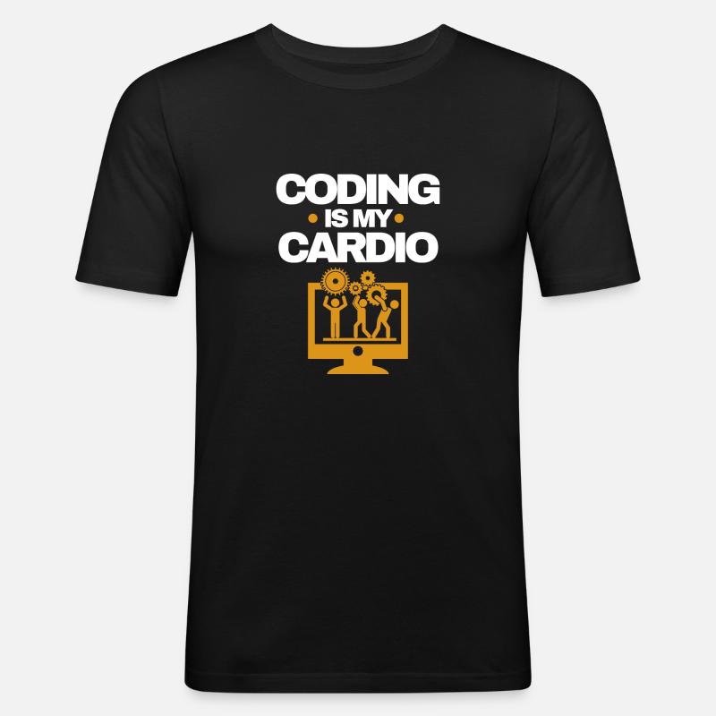 Software Entwickler - Männer Slim Fit T-Shirt - Schwarz