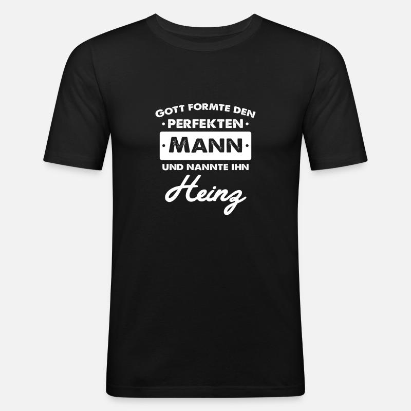 Heinz - Männer Slim Fit T-Shirt - Schwarz