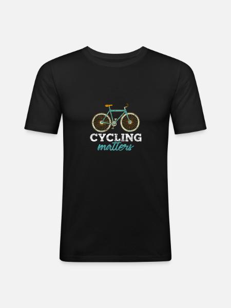 cyclisme - T-shirt près du corps Homme - noir