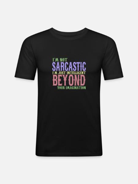 beyond your imagination - Men's Slim Fit T-Shirt - black