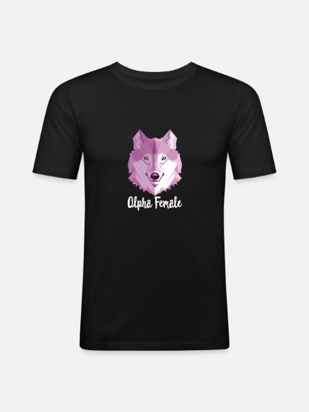 Alpha Female - Men's Slim Fit T-Shirt - black