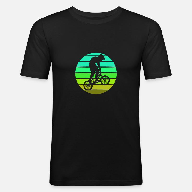 BMX - Männer Slim Fit T-Shirt - Schwarz