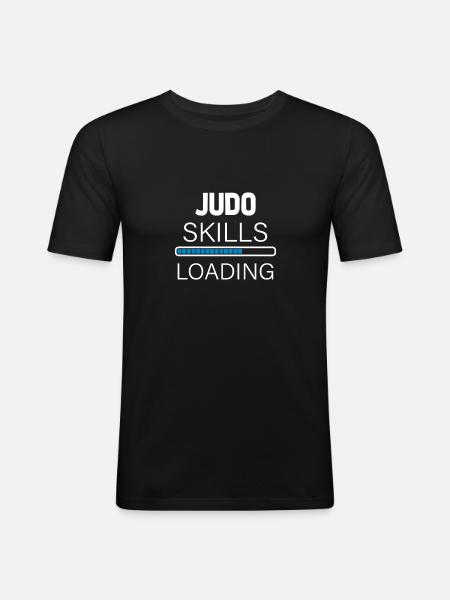 Judo - T-shirt près du corps Homme - noir