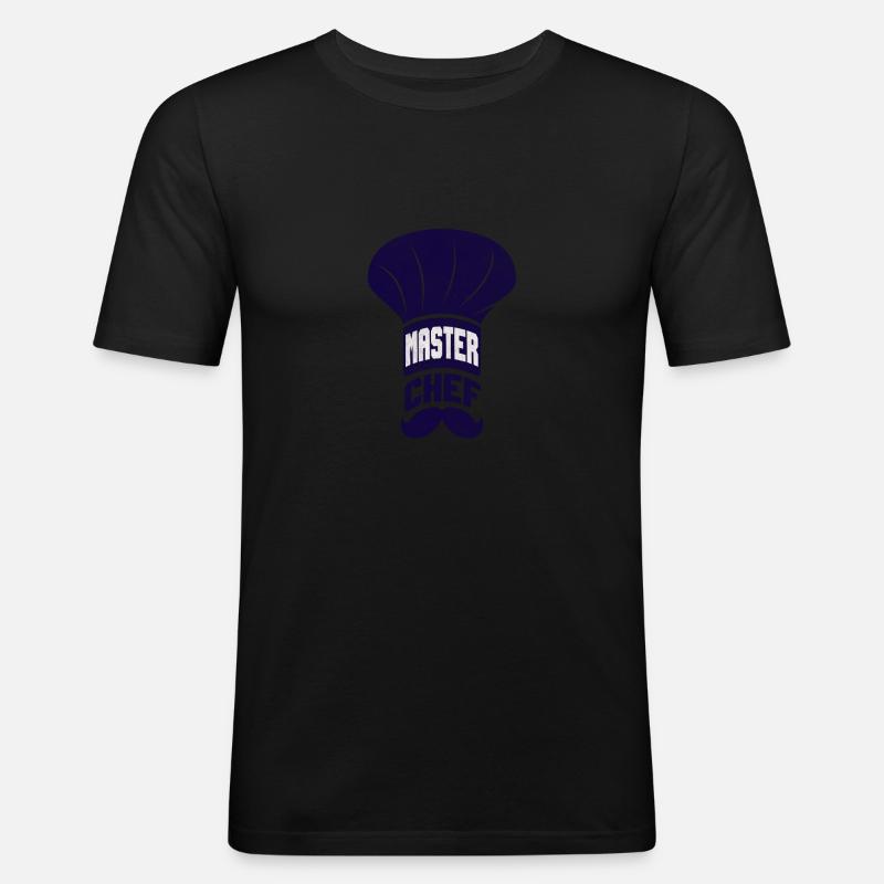 Küchenchef - Chefkoch - Koch - Männer Slim Fit T-Shirt - Schwarz