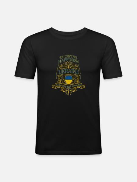 Ukraine - Men's Slim Fit T-Shirt - black