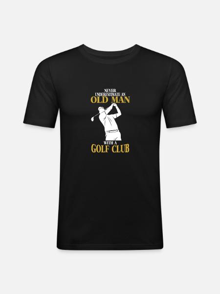 Golfer shirt - Men's Slim Fit T-Shirt - black