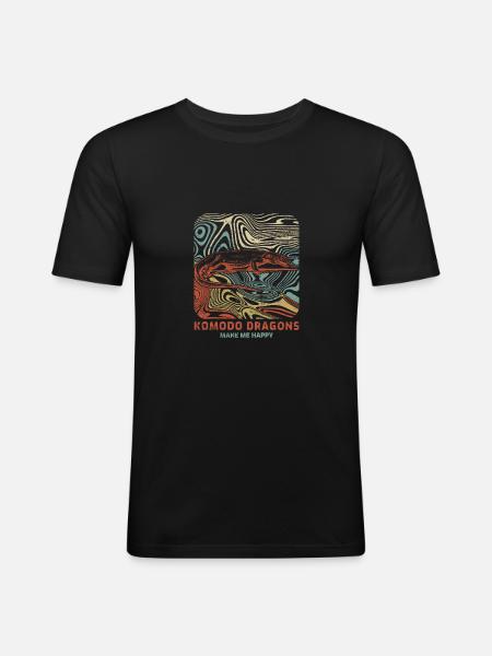 Komodo Dragon - Men's Slim Fit T-Shirt - black