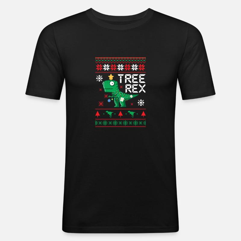 Tree Rex Tree Rex - T-shirt près du corps Homme - noir