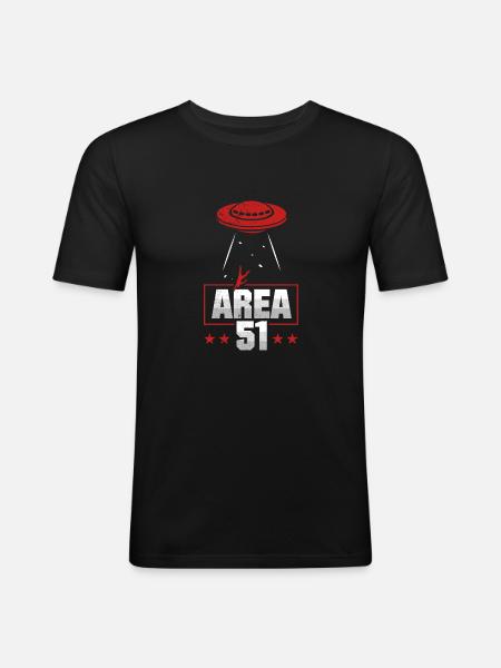 Area 51 - Men's Slim Fit T-Shirt - black