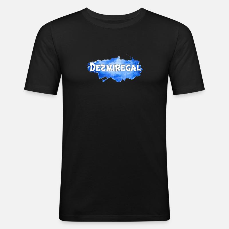Desmiregal - Männer Slim Fit T-Shirt - Schwarz