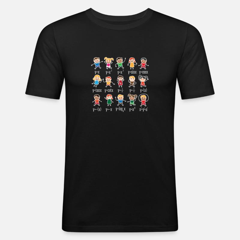 Math dance math class Shirt - Männer Slim Fit T-Shirt - Schwarz