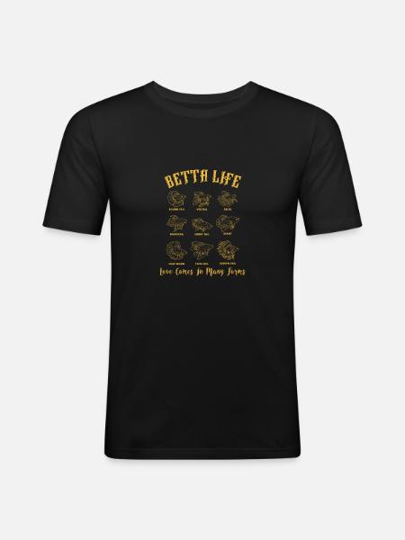 Aquarium fish - Men's Slim Fit T-Shirt - black