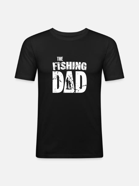Fishing dad - Men's Slim Fit T-Shirt - black