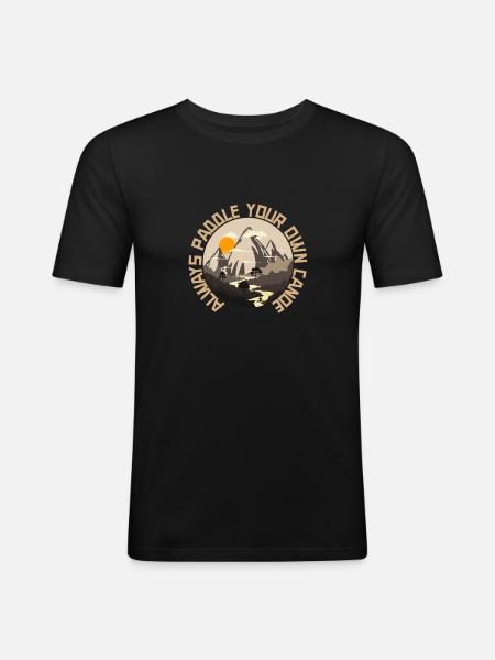 canoe kayak - Men's Slim Fit T-Shirt - black