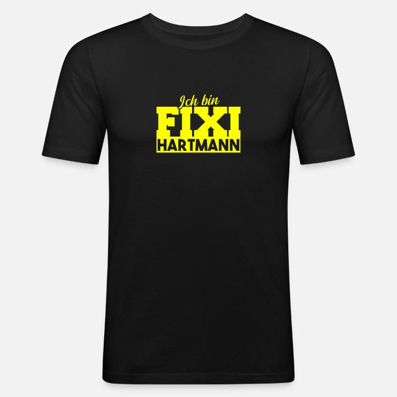 Fixi Hartmann - Männer Slim Fit T-Shirt - Schwarz