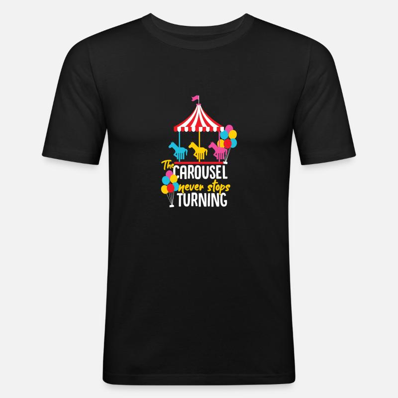 Carousel fair gift idea - Men's Slim Fit T-Shirt - black