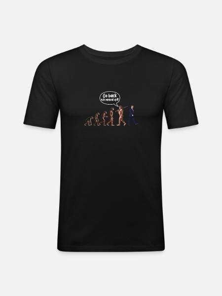 Funny Politisk Gå Tilbage Vi rodet op - Herre Slim Fit T-Shirt - sort