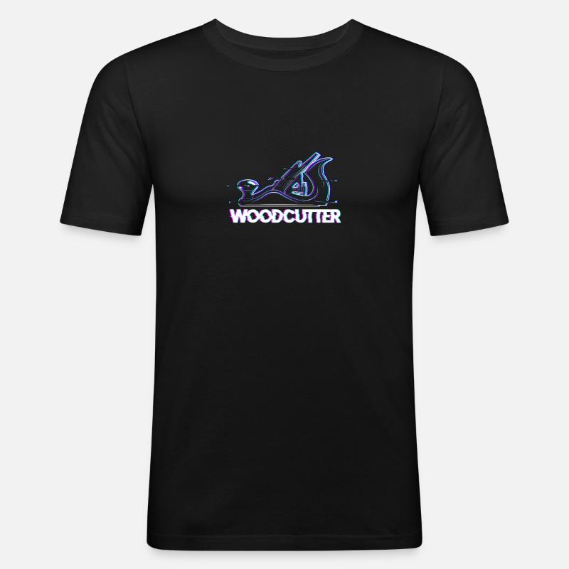 Menuisier menuisier menuisier menuisier - T-shirt près du corps Homme - noir