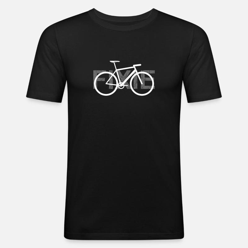 Fixie - Männer Slim Fit T-Shirt - Schwarz