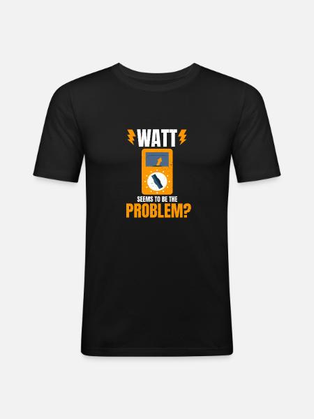 Electrician Electronics Technician Master Electrician - Men's Slim Fit T-Shirt - black