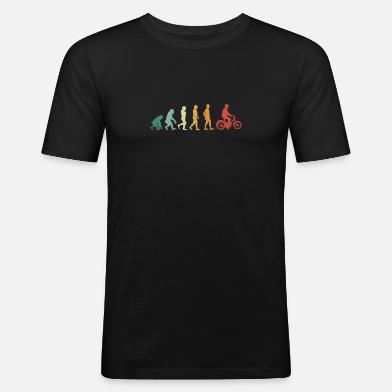 Mofafahrer Mofafahren Mofa Mofapower Evolution - Männer Slim Fit T-Shirt - Schwarz