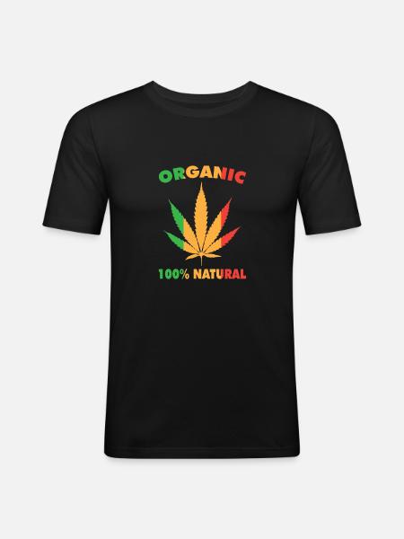 Reggae - Men's Slim Fit T-Shirt - black