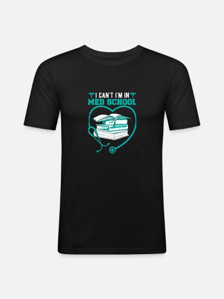 Med school student roliga medicinska citat Gra - Slim Fit T-shirt herr - svart