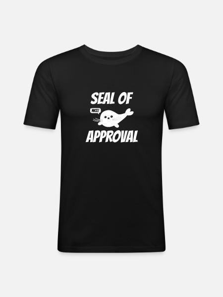 SEAL of Approval - Men's Slim Fit T-Shirt - black