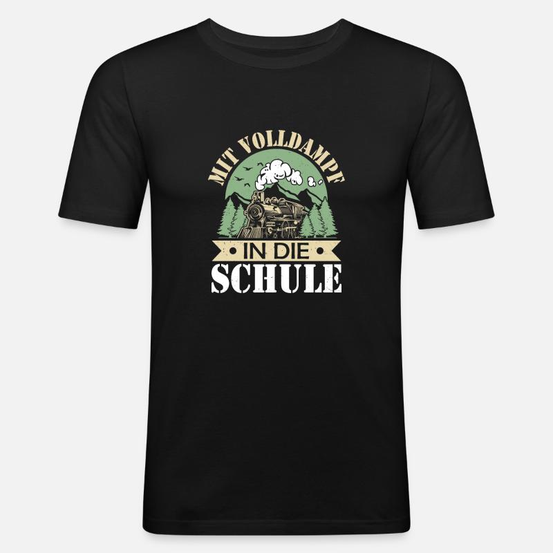 Einschulung - Männer Slim Fit T-Shirt - Schwarz