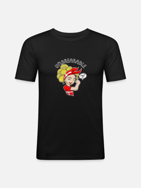 Dansk flicka okrossbar I Danskt arv I - Slim Fit T-shirt herr - svart