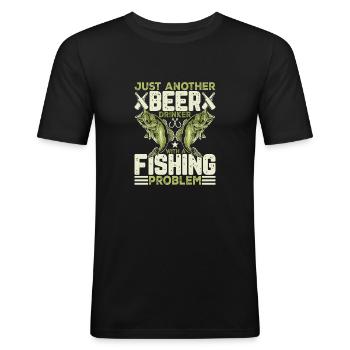 Just another beer - Men's Slim Fit T-Shirt - black - Front - Nik (191cm)