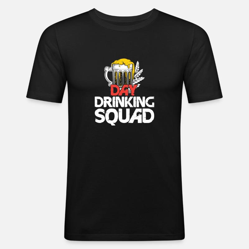 Day drinking squad - Men's Slim Fit T-Shirt - black