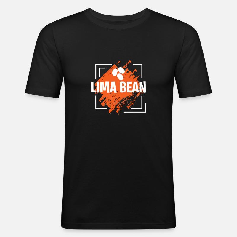 Lima Bean fantastic Design - Männer Slim Fit T-Shirt - Schwarz