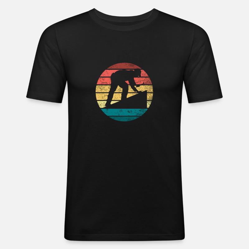 Dachdecker - Männer Slim Fit T-Shirt - Schwarz