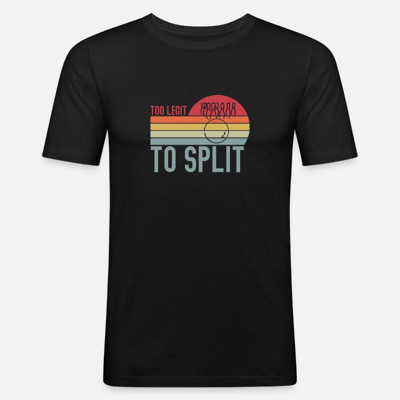 Nicht aufgeteilt - Männer Slim Fit T-Shirt - Schwarz