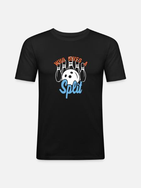 Geteilte Entscheidung - Männer Slim Fit T-Shirt - Schwarz