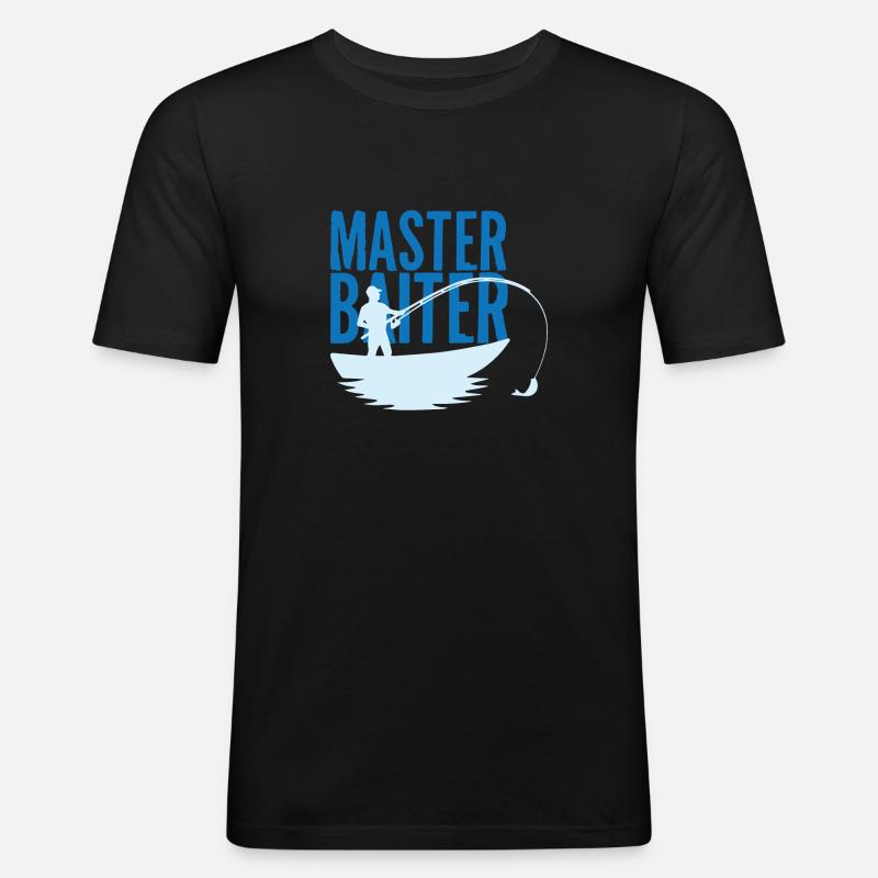 Köder - Männer Slim Fit T-Shirt - Schwarz