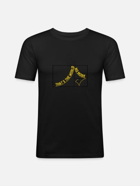 Fibonacci Spirale. - Männer Slim Fit T-Shirt - Schwarz